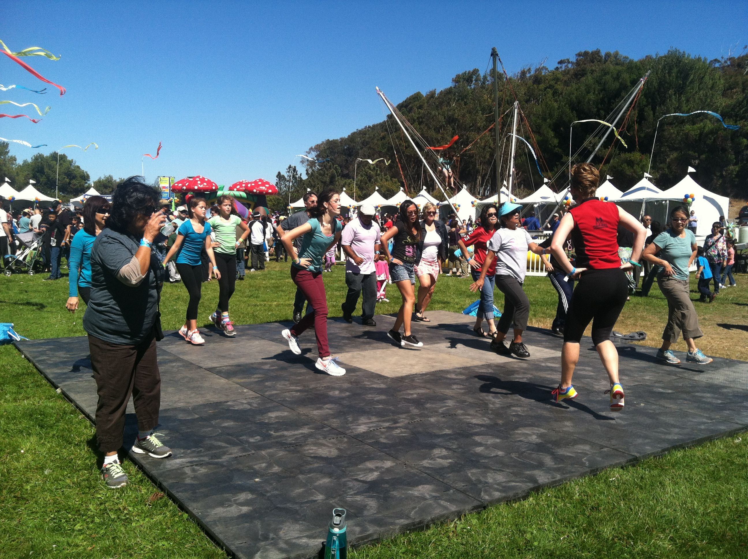 Xtrim Bollywood program inaction at San Mateo County Health Fair