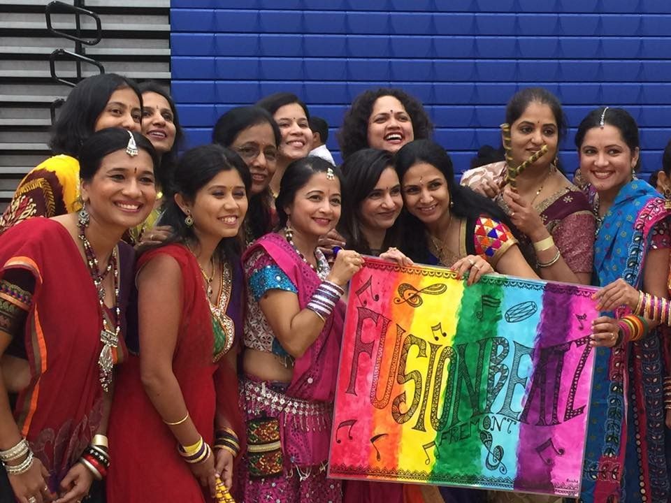 Fremont students enjoying their time dancing to the beats of bollywood music